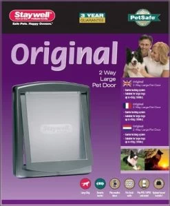 Staywell 777 Hondenluik - Large - Zilver/Tranparant -Hondenbenodigdheden 991x1200 1