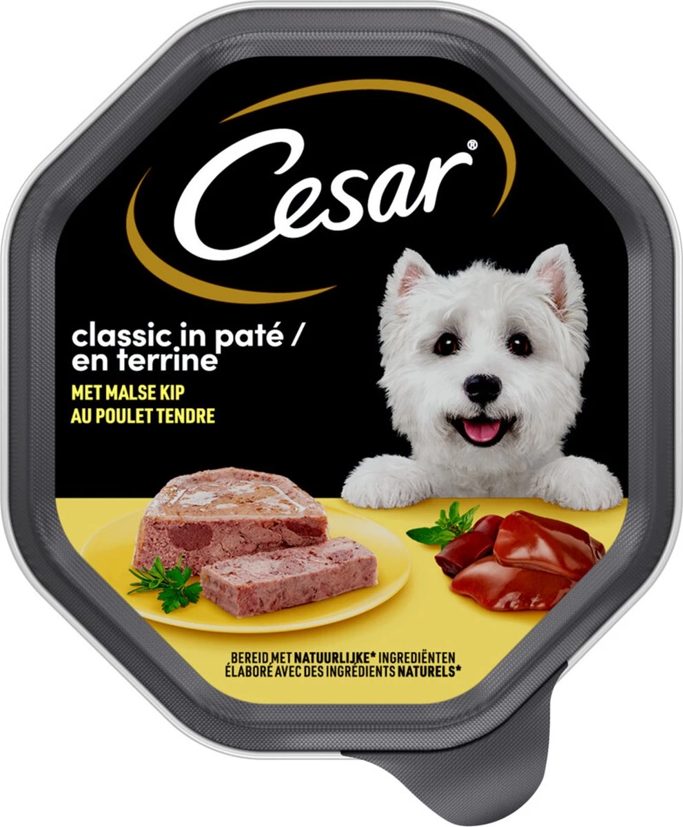 Cesar Classic Paté Honden Natvoer - Kip - 14 X 150 Gr 10 Cesar Classic Paté Honden Natvoer - Kip - 14 X 150 Gr - Afbeelding 8